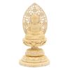Kurita's Specialty Buddha Statue [Nyorai] Amitabha Buddha, Seated, 2.0 Inches (total Height 18.5 Cm, Width 10 Cm, Depth 9 Cm), with Grass Halo and