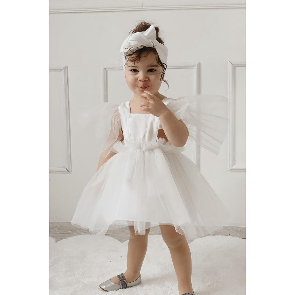 Атласное вечернее платье цвета воды для девочек, праздничное платье для дня рождения для девочек