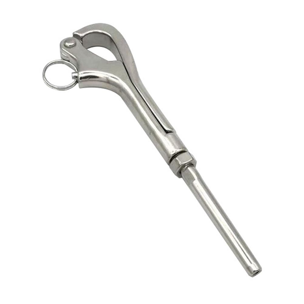6/8/10MM Openable Pelican Hook 316 Stainless Steel Shackle Quick Release Handrail for Marine Boat Guard Rail