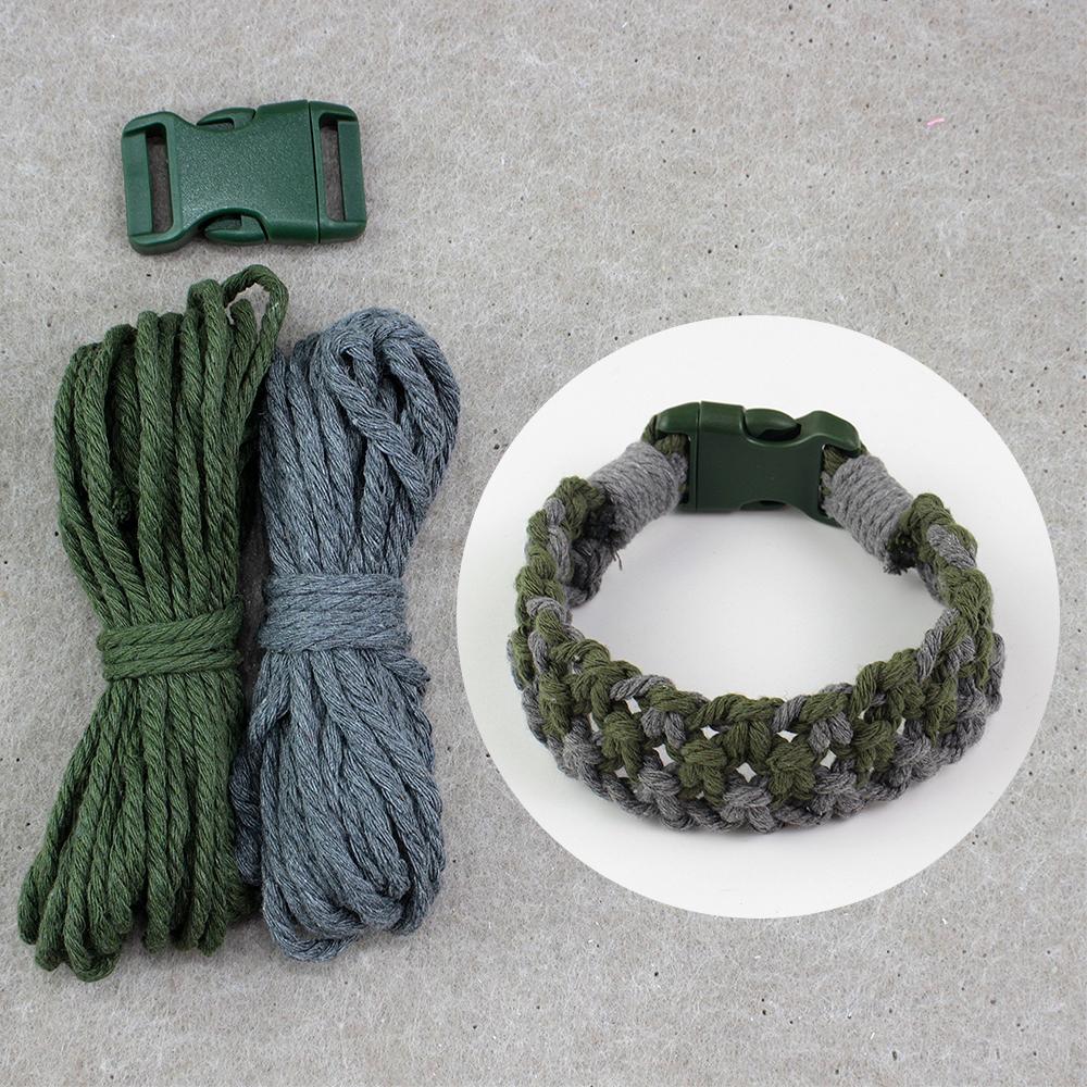 Macrame Kit Minimalist Square Pet Collar DIY Adjustable Scarf 2-in-1 Colorful Polyester Buckle Tutorial Pet Accessories