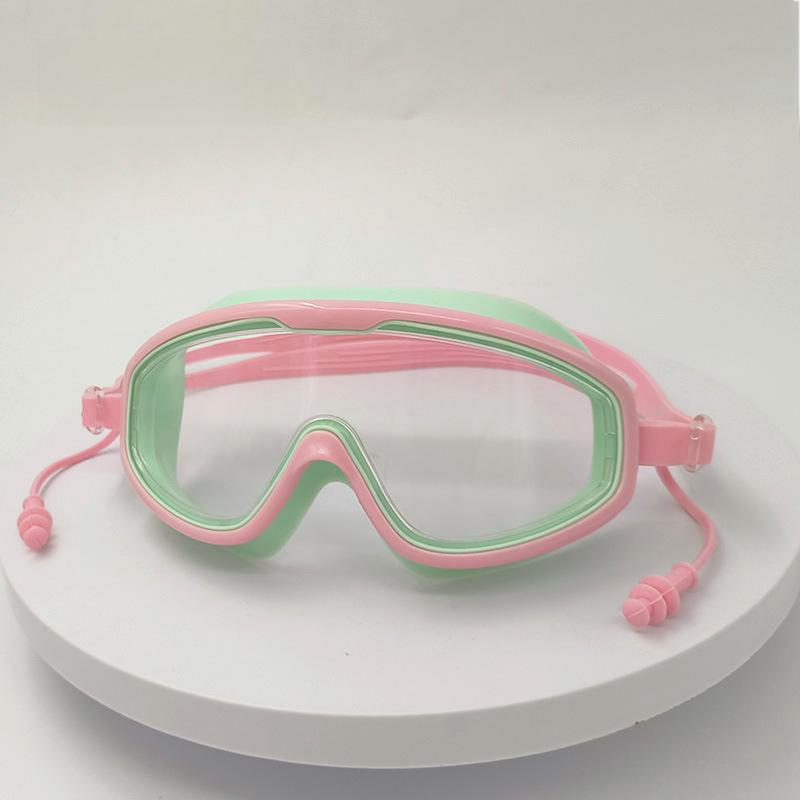 Очки для плавания унисекс с большой оправой для защиты от близорукости – противотуманные, с высоким разрешением, водонепроницаемые для взрослых