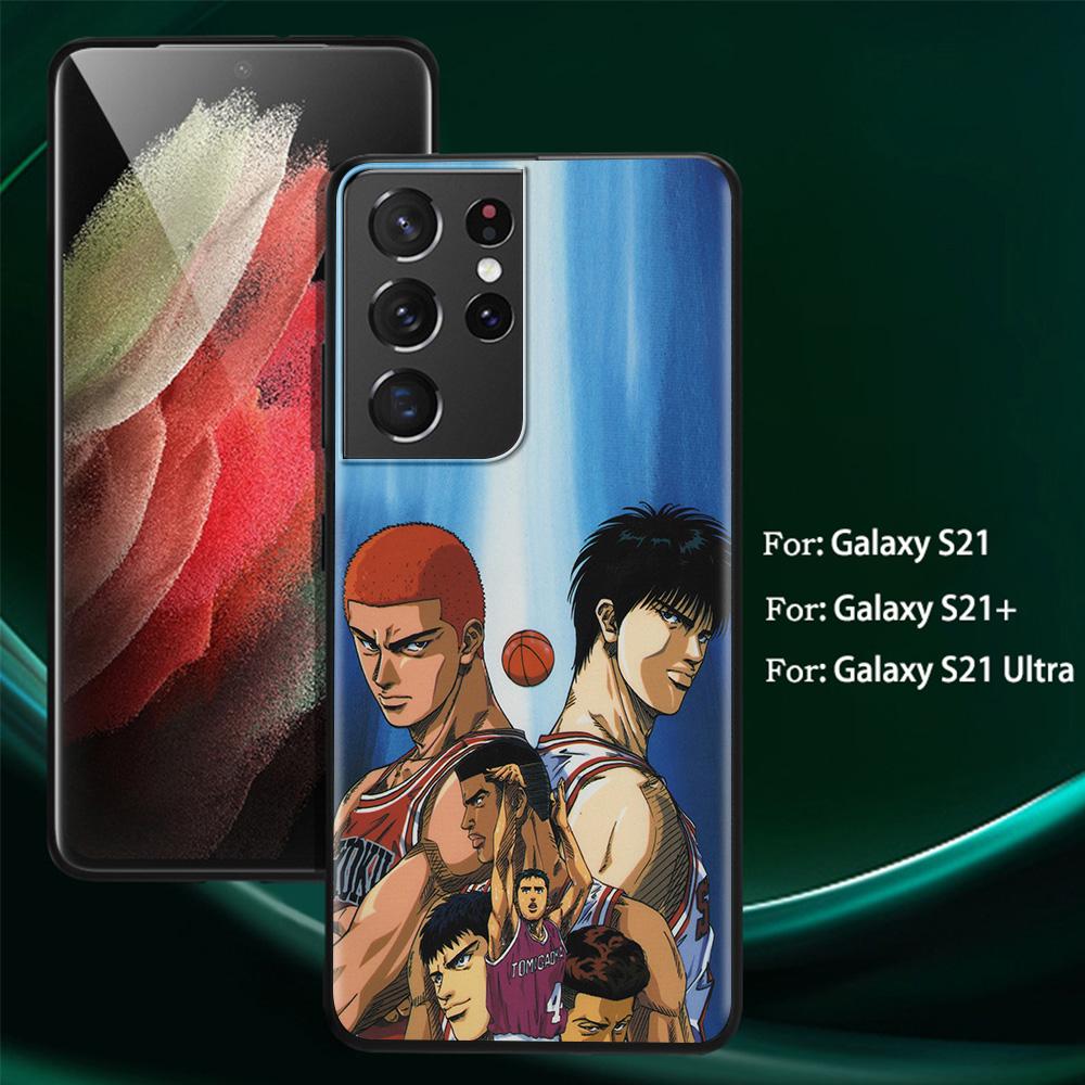 Мягкий черный чехол с рисунком аниме SLAM DUNK для Samsung Galaxy S21 Ultra S20 FE S10 Plus S10e S9 S8 S7 M51 M31, силиконовый чехол для телефона
