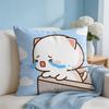 Sweet Cute PPeach Gomas Cushion Cover Square Pillow Bedroom Sofa Leisure Comfort Living Room Home Decoration X