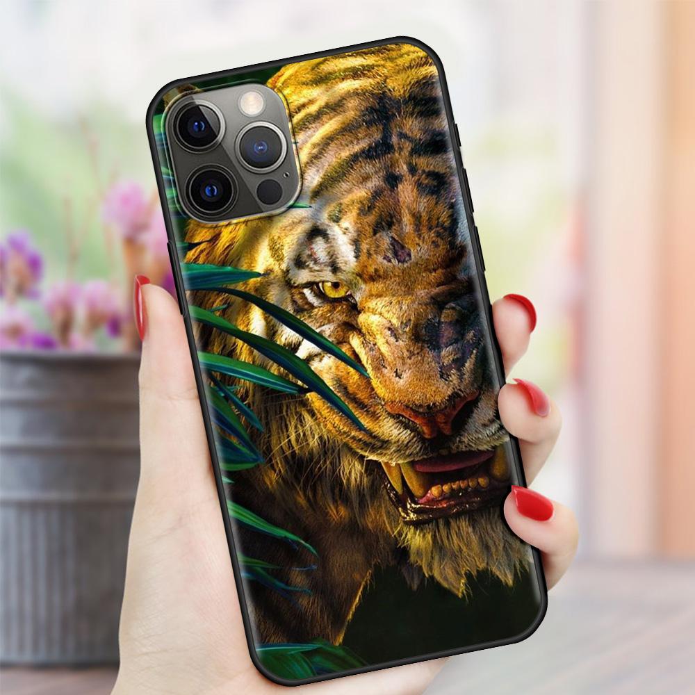 Мягкий чехол для телефона Lion Alpha Male Tiger для Apple iPhone 11 12 Pro Max SE 2020 7 8 Plus XR X XS 6 6S 5 5S, силиконовая задняя крышка