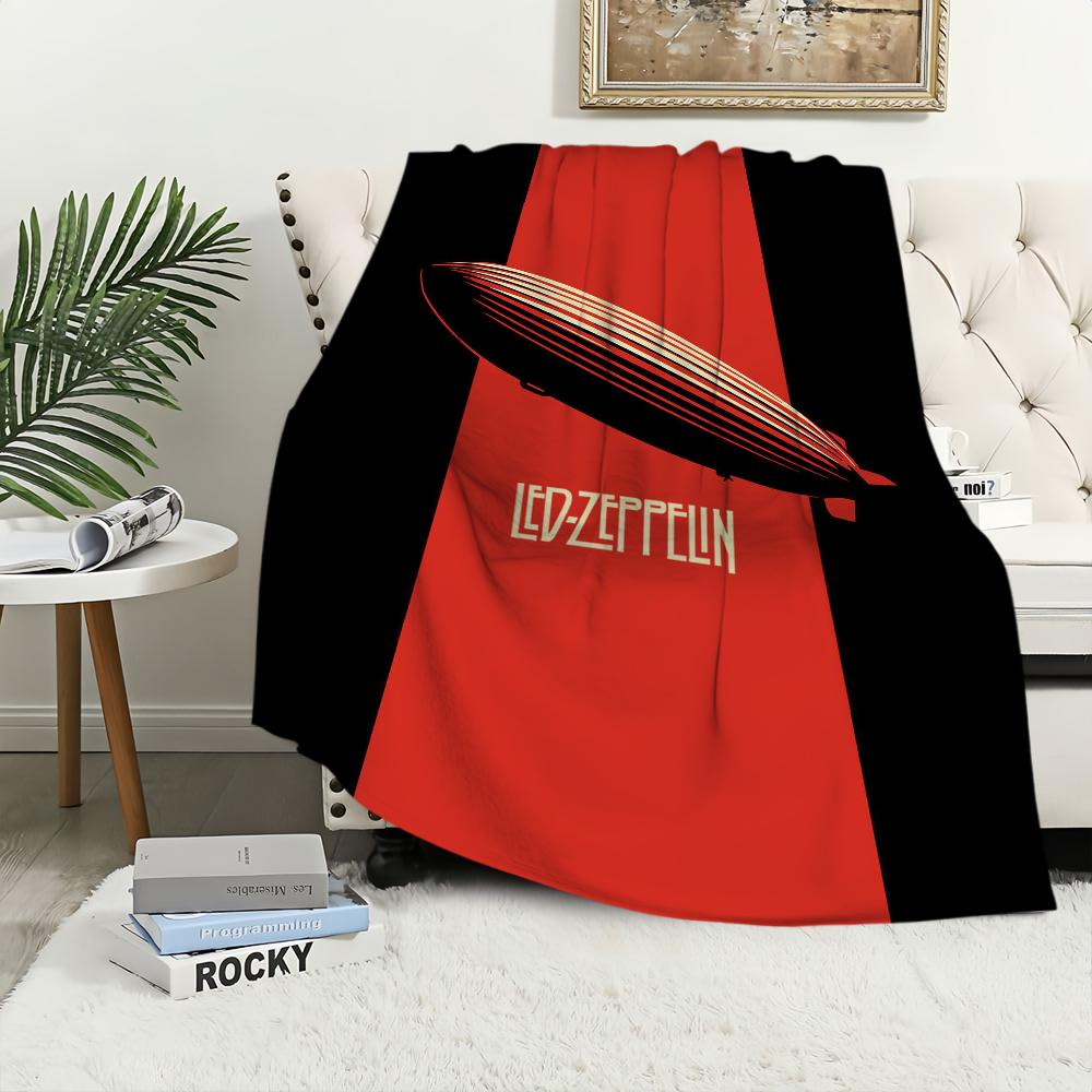 ROCK Band Blanket Plush Nap Sofa rug for Living L-LedS Z-Zeppelin-ES Room Warm Office Bedroom Birthday Home Travel Kid Gifts