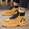 Autumn New Breathable Work Boots for Men, Anti Slip, Wear-resistant, Safety Shoes, Casual and Comfortable Sports Shoes