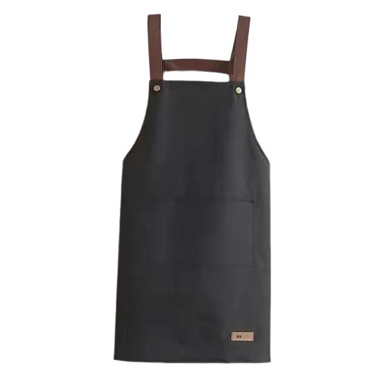 Фартук для протирания рук, водонепроницаемый для ресторана, легкий зеленый кухонный фартук с растительным принтом, модный большой карман, многоразовый