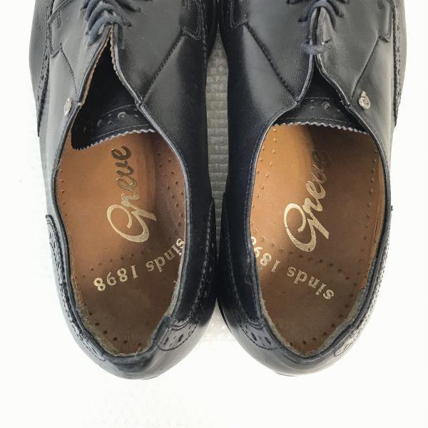 Отличное состояние Dutch Heritage Greve Кожа Goodyear Welt Броги 6 / 25.0см / Черный(ИСПОЛЬЗОВАЛ)