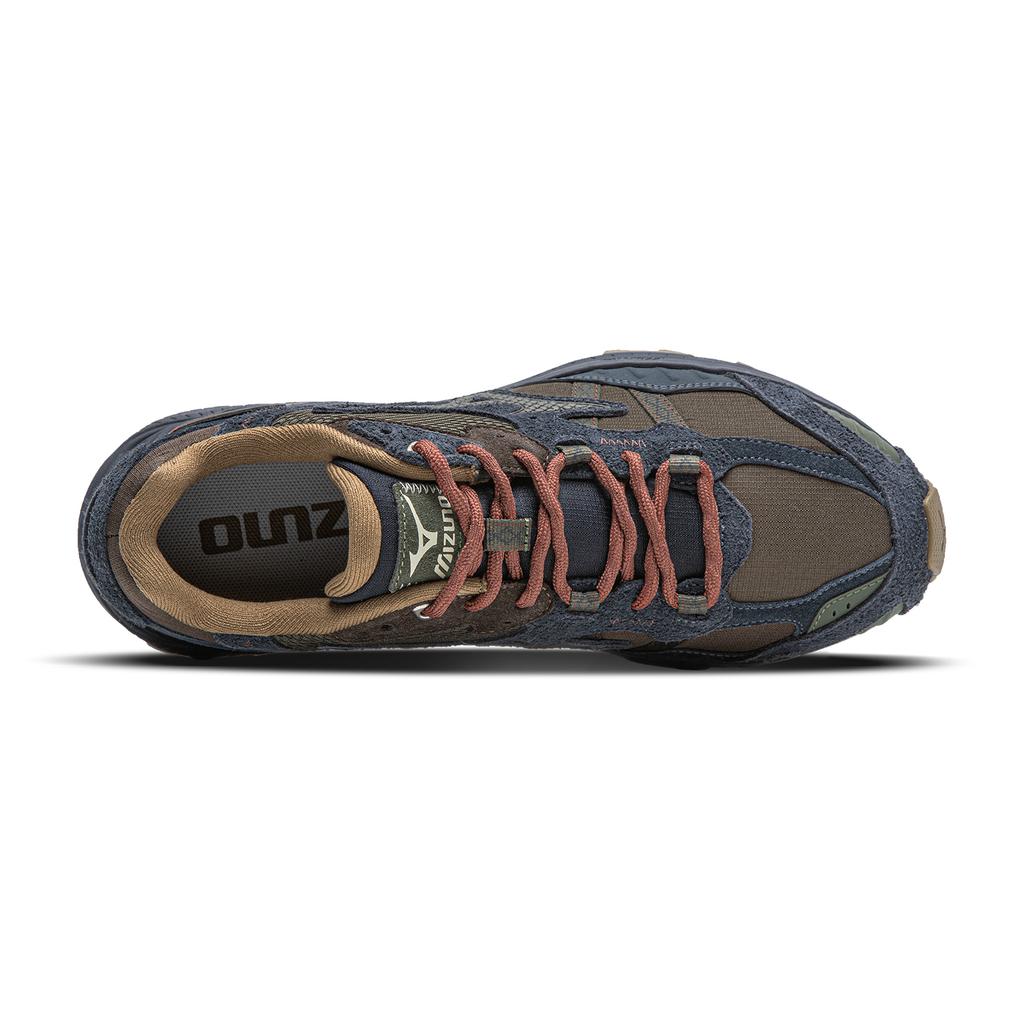 Mizuno Racer Adv Outdoor Нескользящие Прочные Повседневные Удобные Кроссовки с Низким Верхом Унисекс Сланцево-Черный Коричневый D1GH241212