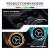 YHJ4  Car Cup Holder Bottom Pad 7 Color luminous LED Coaster Interior Accessories For Benz Exclusive AMG W124 W203 W204 SPRINTER V