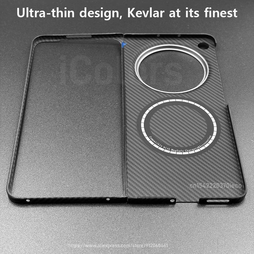 Для OPPO Find N6 Чехол из арамидного волокна Kevlar Магнитная крышка Magsafe Ультратонкий легкий чехол Бронированный защитный чехол