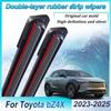 Передние щетки стеклоочистителя для Toyota bZ4X Аксессуары 2025 2024 Двухслойные резиновые щетки Двойная чистка Щетки для экрана Автомобильные аксессуары