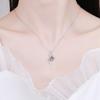 Moissanite Necklace for Woman Wedding Fine Jewely with Certificates Sterling Sliver Plated White Gold Necklace