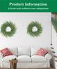 Norfolk Pine Vine Christmas Wreath - Creative Green Plant Pendant for Holiday Decoration and Gifts.