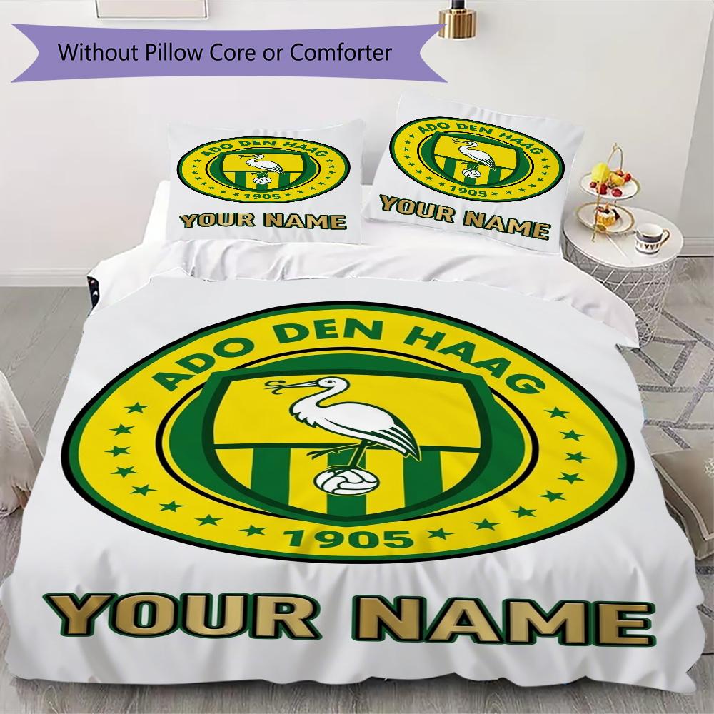 Custom Name Ado Den Haag Pattern Bedding uilt Set uilt Cover Pillowcase Home Decoration Birthday Gift (1*duvet cover+2*pillowcase without core)