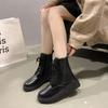 Fashion Women Boot 2024 Autumn Winter New Fashion Classic Short Boot Same Side Zipper Ankle Boot Work Clothes Shoe Botas Mujer Szie35-42