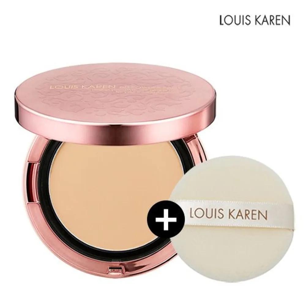 Функциональный пудра-пак Louise Karen HD SPF21/PA++ (интенсивный) Луиза Карен Пуф 1 шт.