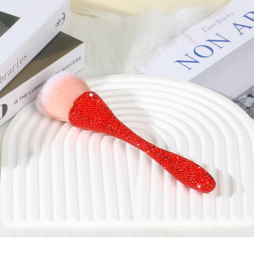Artificial Fiber Loose Powder Brush Soft Bristles Blush Brush Professional Make Up Brush