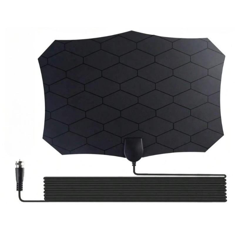 Антенна для HD-телевидения 4K с высоким коэффициентом усиления - Активная комнатная антенна с усилителем сигнала, вилка ЕС