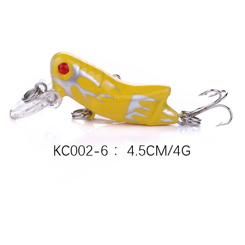 Lure bait8Hook number4.5cm4gMini locust imitation bait specifically designed to kill bass and catfish