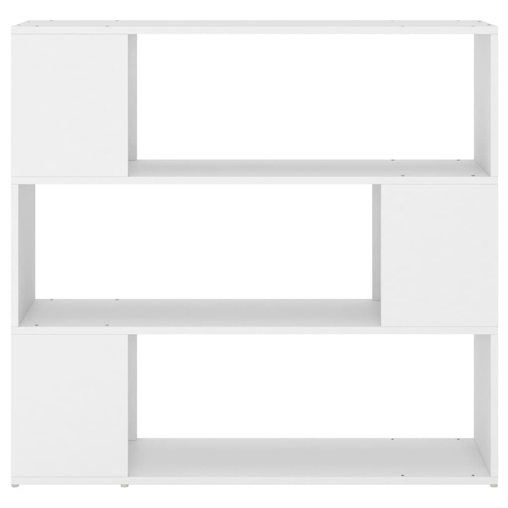 Bookshelf Room Divider White 100x24x94 cm