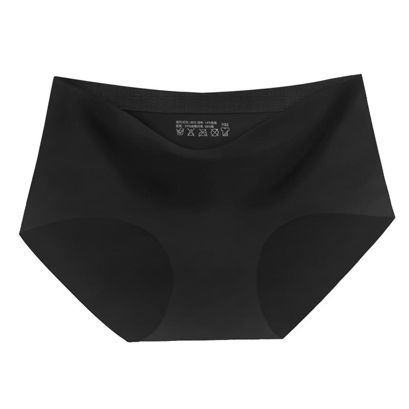 Women's Fashion Seamless Elastic Underwear Breathable Quick-Dry Ice Silk Panties Briefs Comfy High Quality