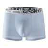Men Boxer Briefs Mid-rise Elastic Waistband Shorts Underwear Solid Color Letter Print Breathable Mesh U-Convex Panties