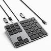 Wired Numeric 34 Numeric Keypad with Tab Numeric Keypad Pantagraph Mini Keyboard Equipped with 2 USB Ports and 1 USB C Numeric Compatible with Number
