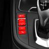 Наклейки на кнопки режимов КПП для BMW 1234 серии красные 4 штуки
