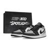 Air Jordan 1 Устойчивые к истиранию Устойчивые к истиранию Низкие Скейтбордические кроссовки Унисекс Черный Белый Серый 553558-132(Team162-SBOX)