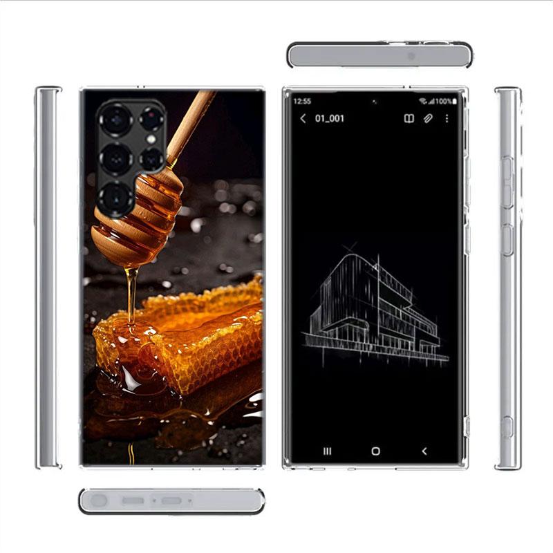 Золотой Мед, Капающий из Сот, Чехол для Телефона для Samsung Galaxy S26 Ultra S25 Edge S24 S23 FE S21 Plus S20 S22 S10 Cove