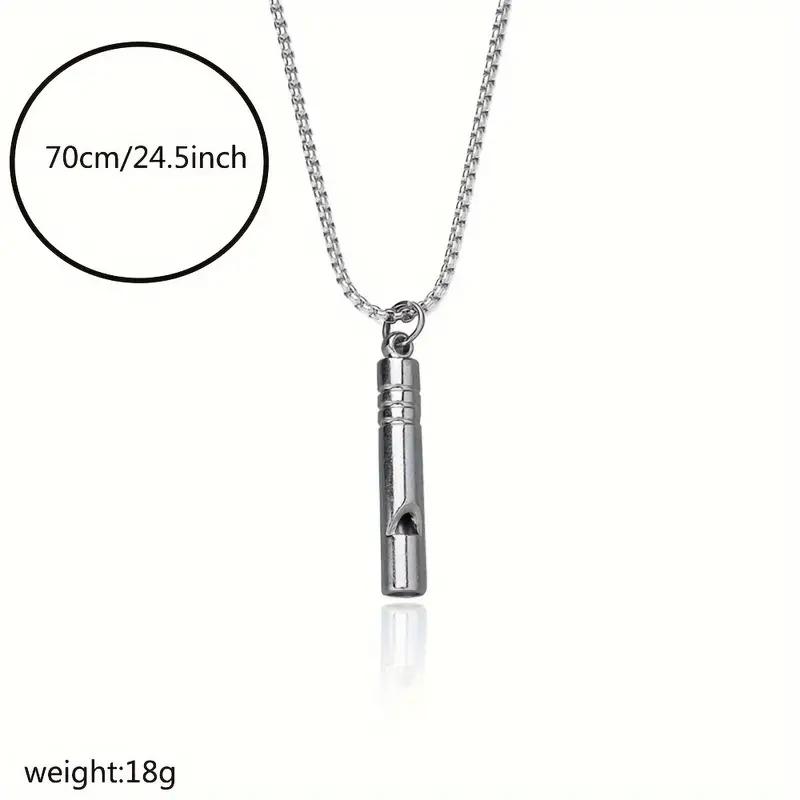 1шт Длинное ожерелье со свистком, дующий орнамент