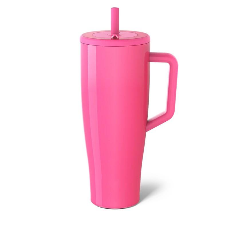 40oz Stainless Steel Travel Tumbler With Straw Lid Vacuum Insulated Car Office Outdoor Use