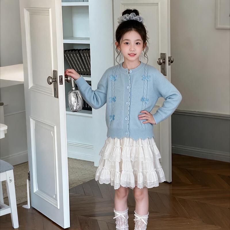 Girls' Princess Style Knitted Cardigan