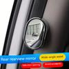 Wide-Angle Rearview Mirror Oval Car Blind Spot Mirror for Taxi Drivers Passengers Safety Door Opening Aid with Wide-Angle View