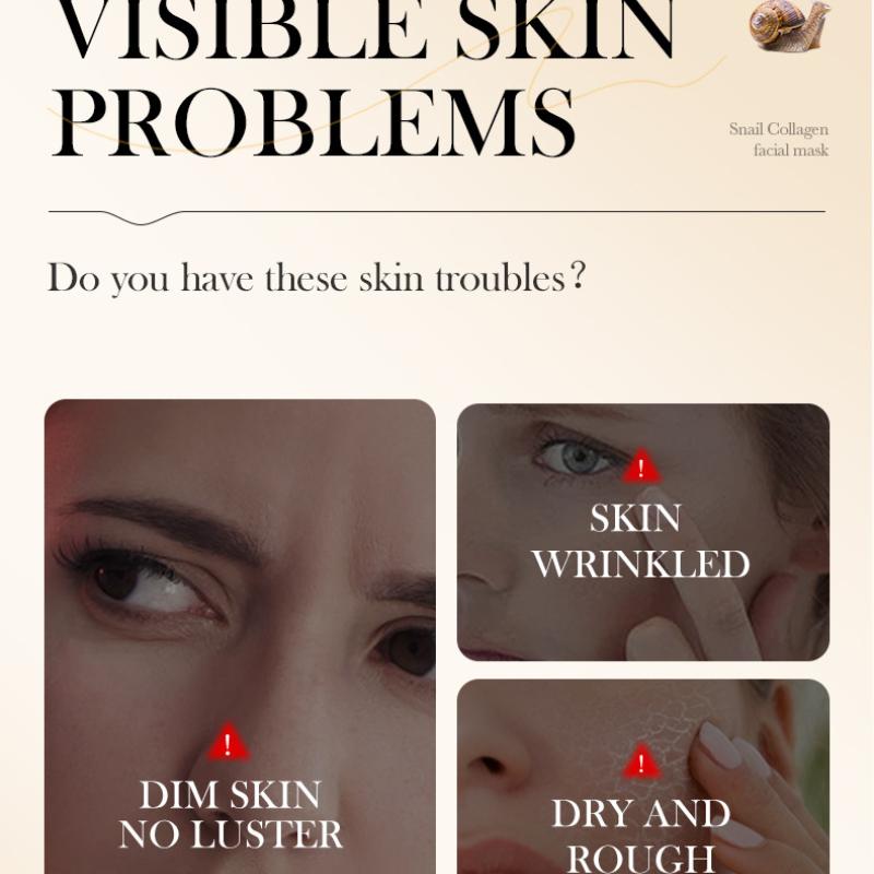 Маска с улиткой SADOER Collagen Anti-Wrinkle Firming Fine Skin Mask