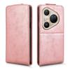 For Huawei Pura 80 Ultra Stand Case Magnetic Clasp Vertical Flip Leather Phone Cover with Card Holder