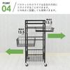 Tamaliving Kitchen Wagon Casual Ширина 45 x Глубина 30 x Высота 70 см Ясень с роликами и верхней пластиной 50006336 Белый/белый
