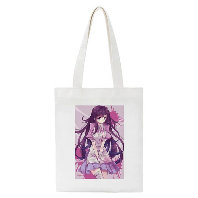 Холщовая сумка для покупок с героями мультфильмов Mikan Tsumiki, японское аниме, женская сумка на плечо, эко-сумка, многоразовые сумки для покупок для продуктов