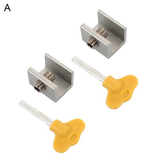 2 шт. замки для раздвижных окон без перфорации, гибкие регулируемые замки для окон из нержавеющей стали, безопасный замок для ежедневного использования
