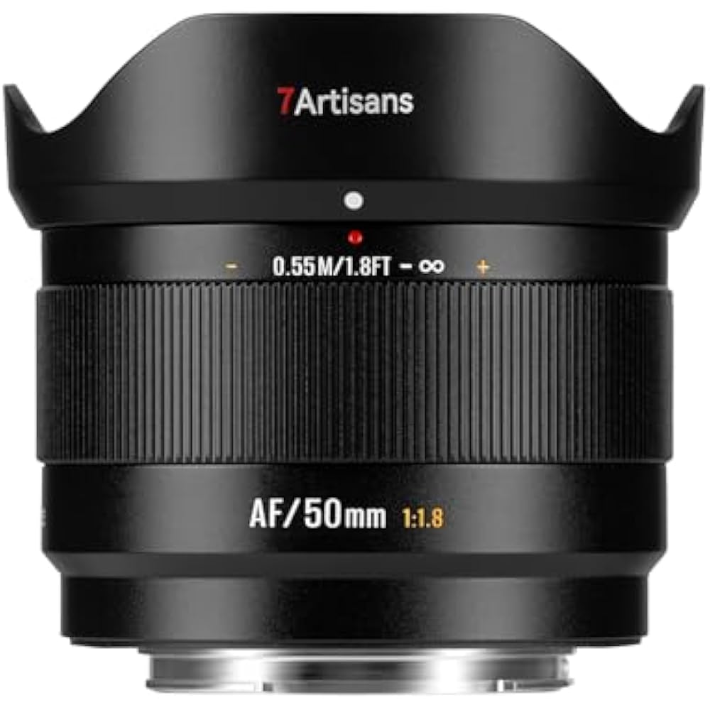 7artisans LITE 50mm F1.8 E Mount Легкий APS-C Маленький Автофокусный Объектив с Фиксированным Фокусным Расстоянием (Внутренний Оригинальный P...