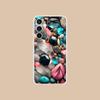 Эстетичный Чехол для Телефона с Камушками для Samsung Galaxy S25 S24 S23 S22 S21Plus FE Ultra Прозрачный Цветной Чехол Чехлы для Телефонов