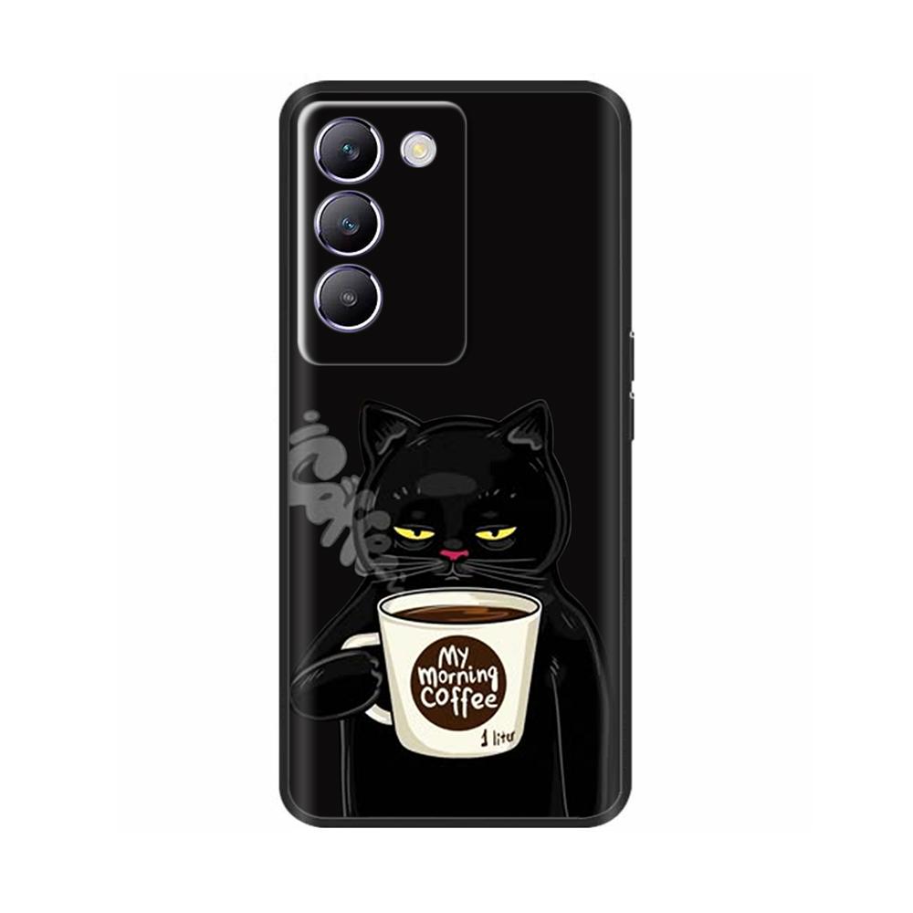 Ударопрочный Чехол Для Vivo V40 SE 5G T3 Y200e 5G V40SE Живопись Нарисованный Задняя Крышка Телефона Мягкий Силиконовый Чехол Для Vivo T3 V40 SE Capa
