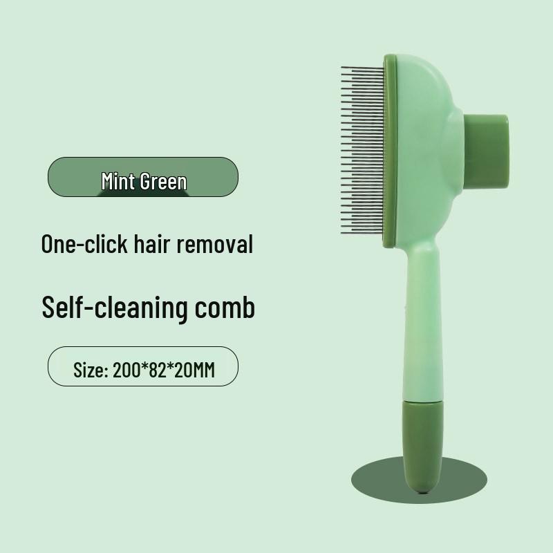 Питомец Расческа с мелкими зубьями для кошек и собак - Грабельная расческа с деревянной ручкой для удаления блох и распутывания