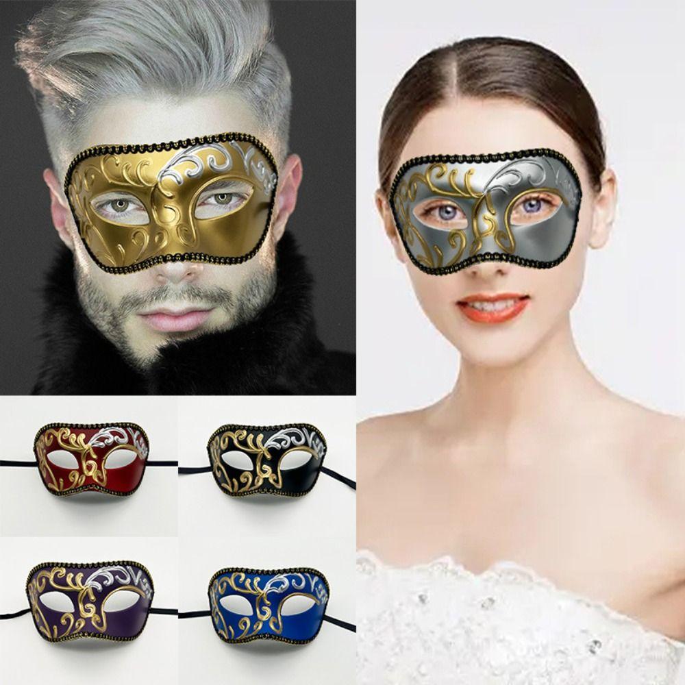 Маска для лица на глаза, полумаска для лица, венецианская маска для джентльмена