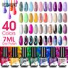 Мини-гель чистого цвета, 80 цветов, лак для ногтей, замачиваемый УФ-светодиодный гель-лак, полуперманентный базовый верхний слой для дизайна ногтей
