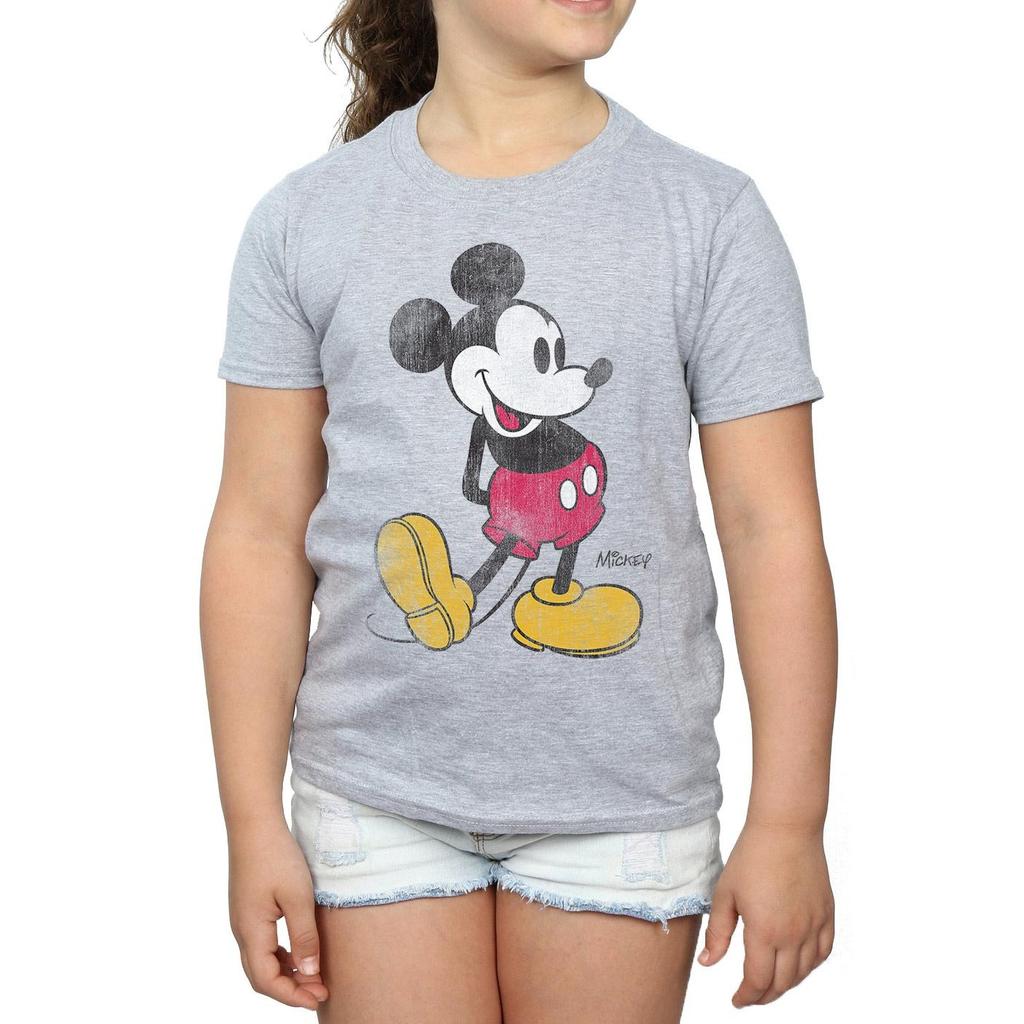 Disney Girls Classic Kick Mickey Mouse T-Shirt