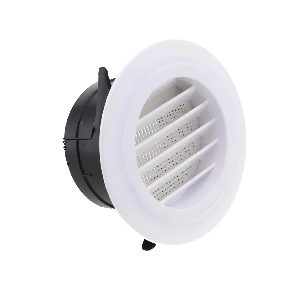 1pc Duct Vents Round Louvered Vents Interior ABS Grille Ventilation Adjustable Air Vol 75mm/100mm/125mm/150mm/200mm
