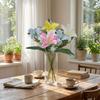 Plastic Artificial Flower Branch Real Touch Wedding Bouquets Silk Fake Bouquets  Home Decor