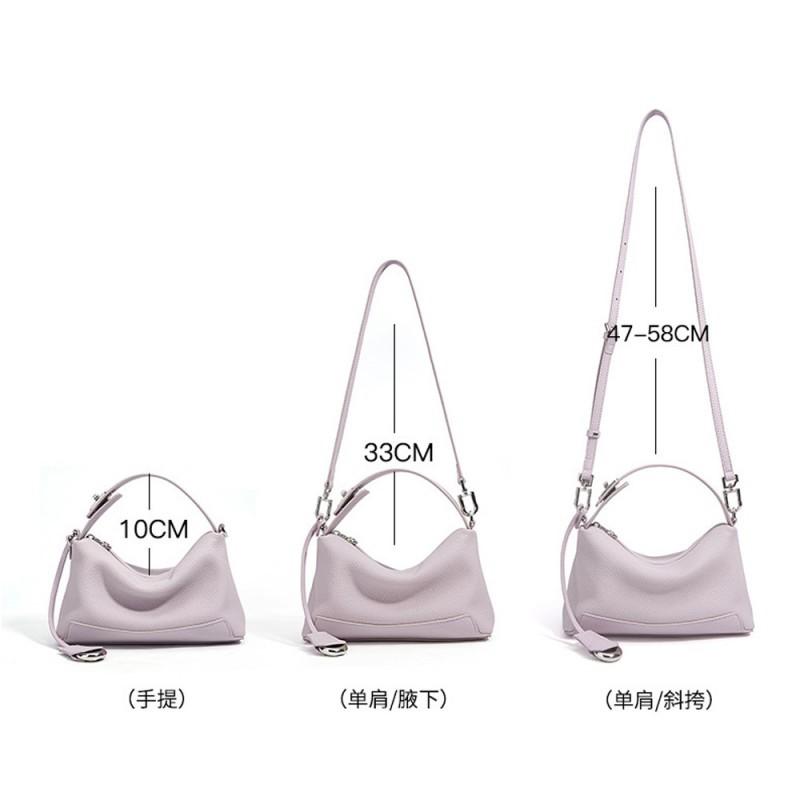 French Casual Cowhide Pillow Bag High-end Handbag Versatile Commuting Shoulder Genuine Leather Women's Crossbody